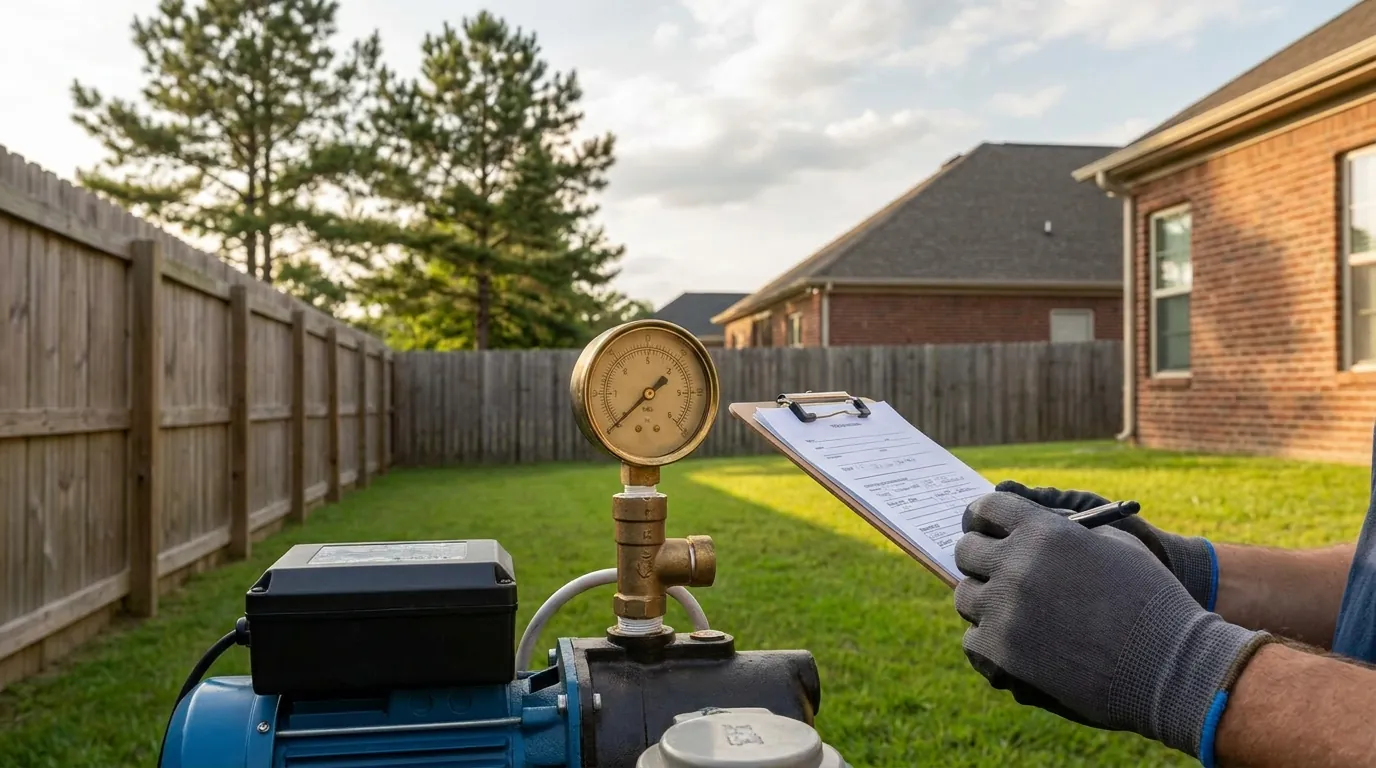 Pressure gauge reading low on a Chesapeake well system